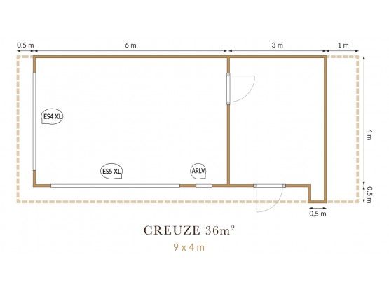 Creuze 36 m²