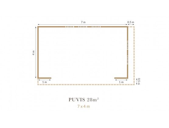 Puvis 28 m²