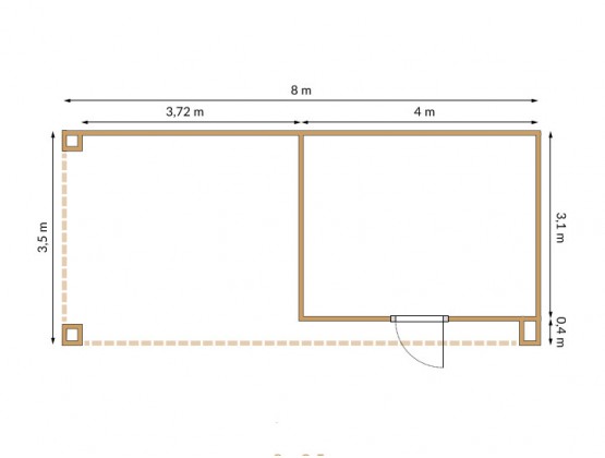 Comerre 28 m²