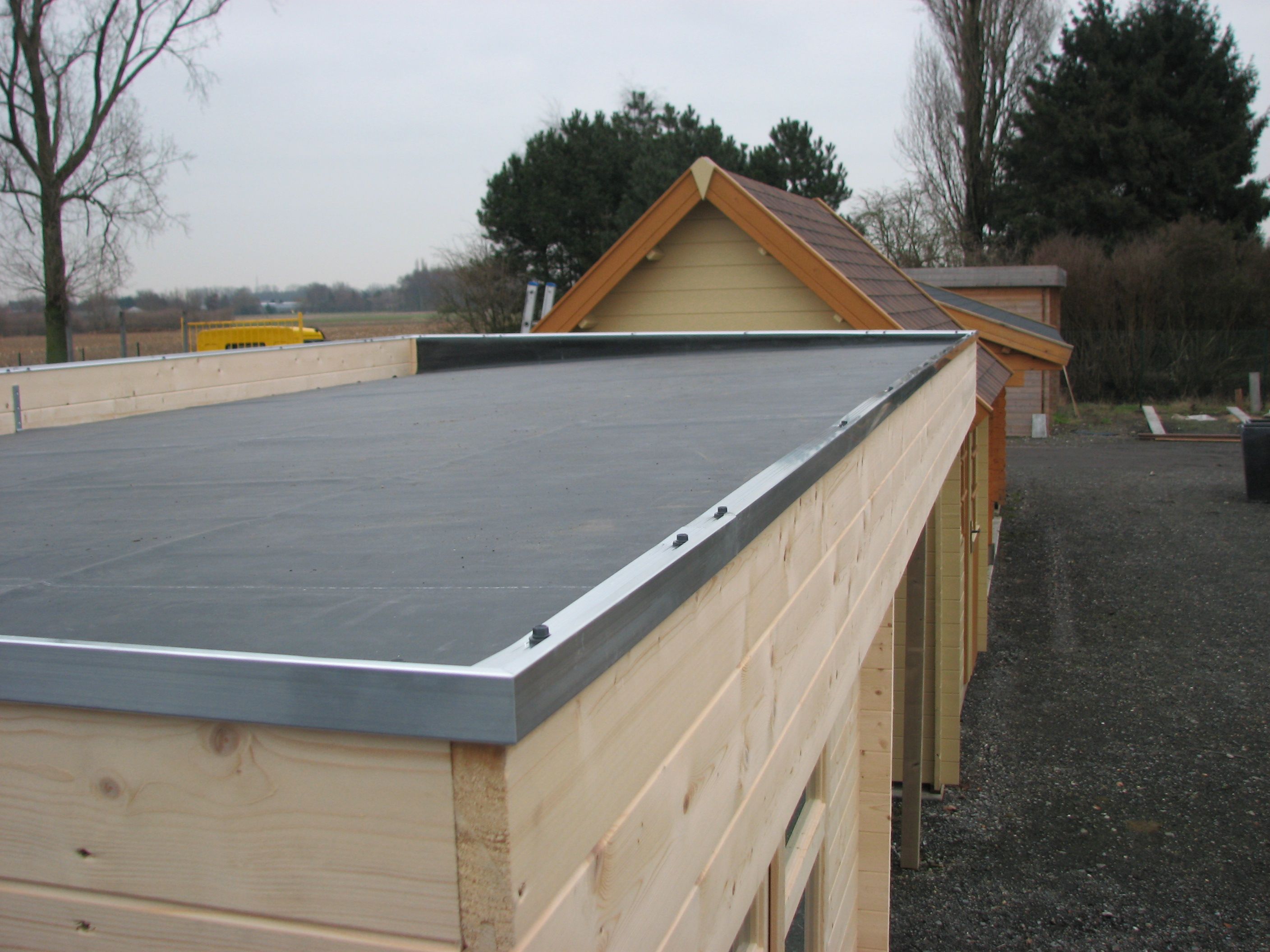 eindeloos Installatie Helder op Alumium profiel dakafwerking dak bescherming