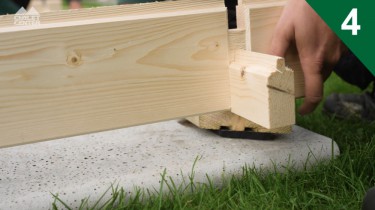 Funderingsbalken plaatsen